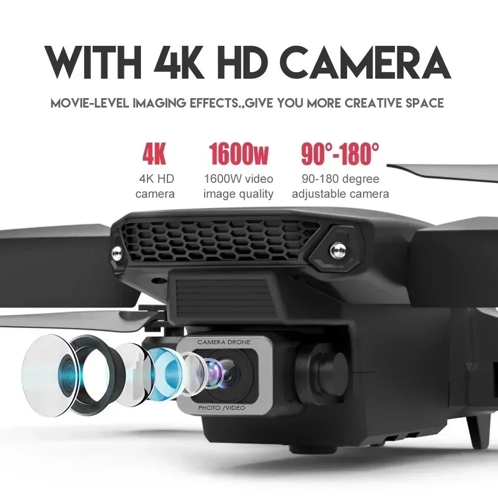 E88 Pro WIFI FPV Drone Wide An - Drone Lidar 评论和价格