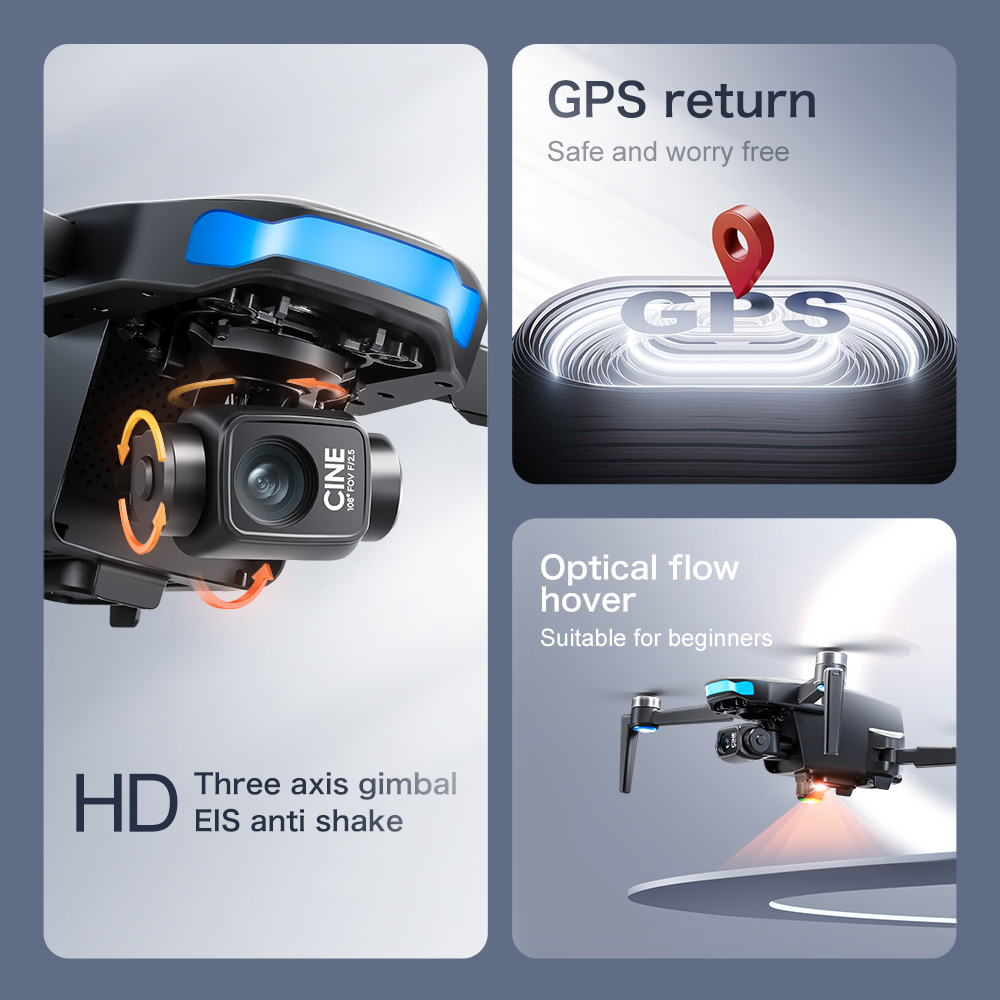 Original S-X1 GPS Drone 8KHD p - Drone Multispectral 评论和价格
